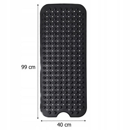 Bademåtte Antiskrid Sort 99x40 cm PVC
