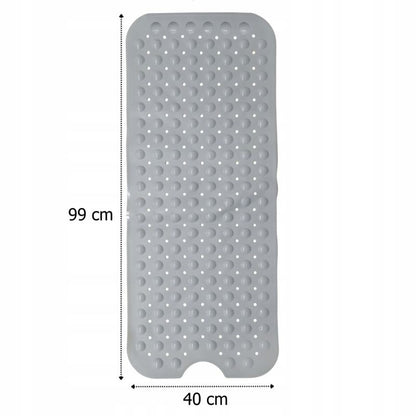 Bademåtte Antiskrid Grå 99x40 cm PVC