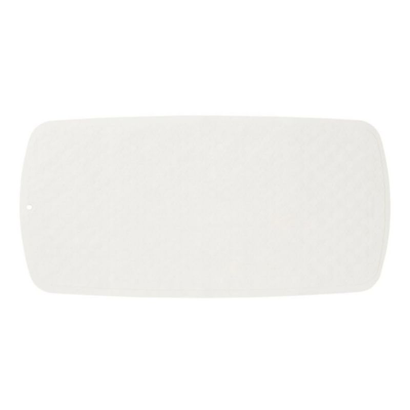 Bademåtte Antiskrid Hvid 75x37 cm Gummi