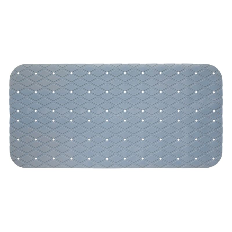 Bademåtte 70x35 cm Blå Skridsikker PVC 1 stk.