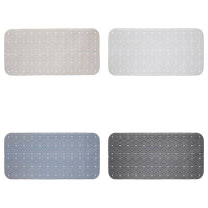 Bademåtte 70x35 cm Blå Skridsikker PVC 1 stk.