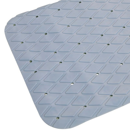 Bademåtte 70x35 cm Blå Skridsikker PVC 1 stk.