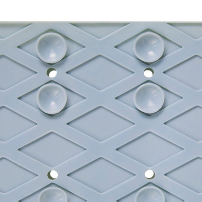 Bademåtte 70x35 cm Blå Skridsikker PVC 1 stk.