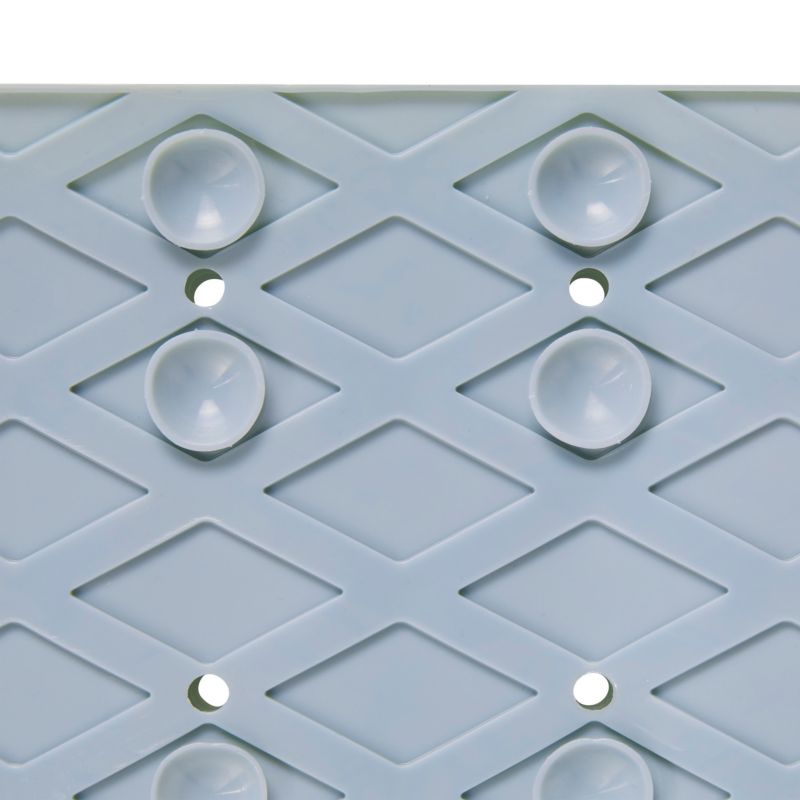 Bademåtte 70x35 cm Blå Skridsikker PVC 1 stk.