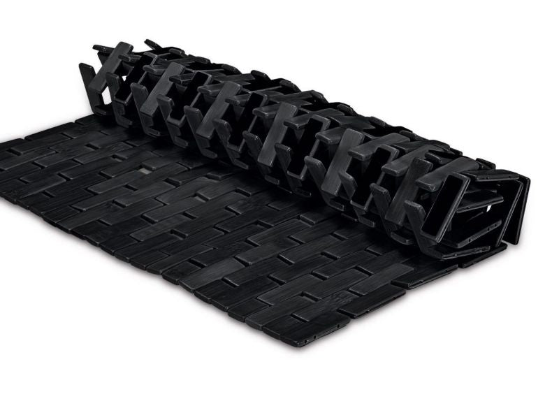 Bambus Bademåtte 70x50 cm Sort Skridsikker 1 stk.