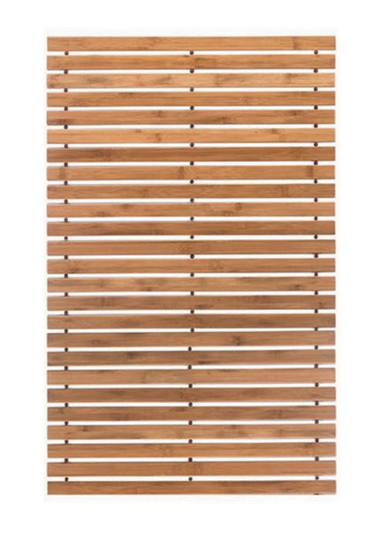 Bambus Bademåtte 115x60 cm Brun Skridsikker 1 stk.