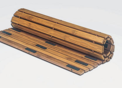 Bambus Bademåtte 115x60 cm Brun Skridsikker 1 stk.