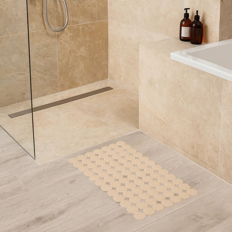 Bademåtte Antiskrid Beige 68x36 cm 1 stk.