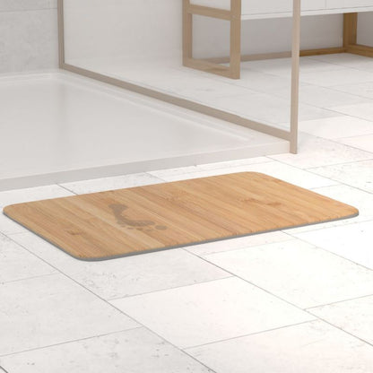 Diatomit Bademåtte 35x45 cm Beige Antiskrid 1 stk.