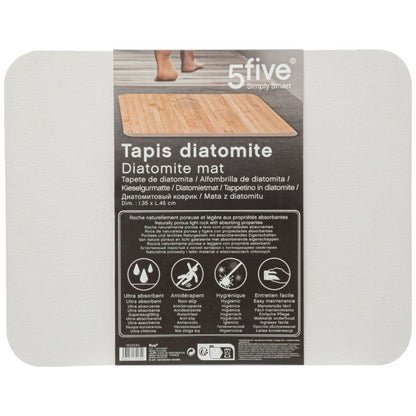 Diatomit Bademåtte 35x45 cm Beige Antiskrid 1 stk.