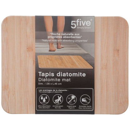 Diatomit Bademåtte 35x45 cm Beige Antiskrid 1 stk.