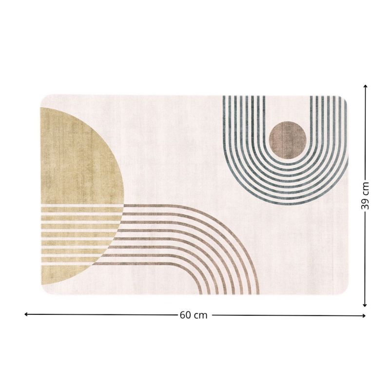 Diatomit Bademåtte Imagine 39x60 cm Beige Skridsikker