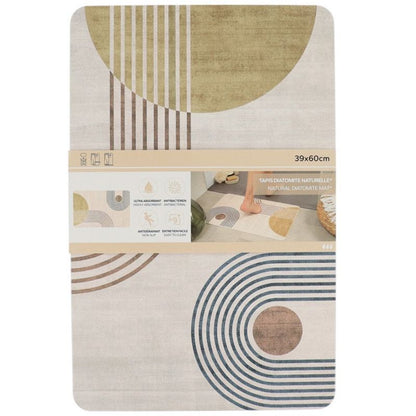 Diatomit Bademåtte Imagine 39x60 cm Beige Skridsikker