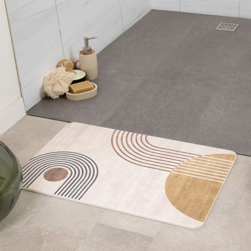Diatomit Bademåtte Imagine 39x60 cm Beige Skridsikker