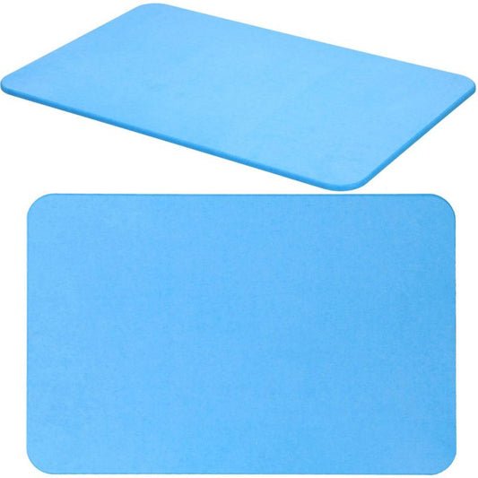 Diatomit badeværelsesmåtte Springos 60 x 40 x 0,9 cm skridsikker blå 1 stk.
