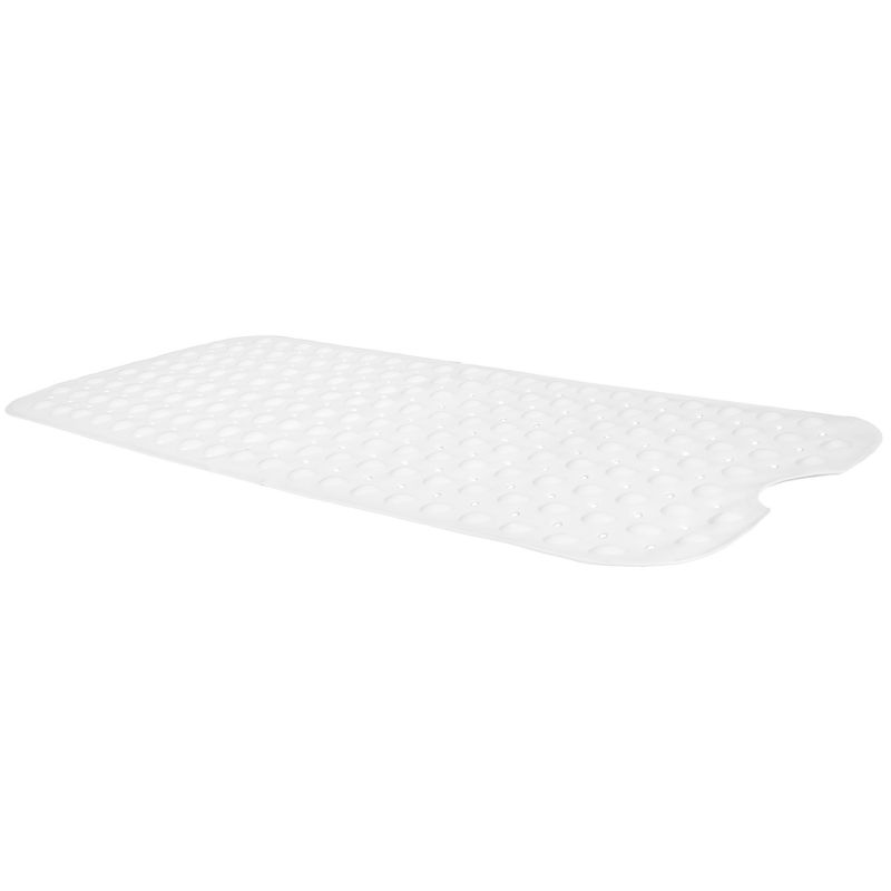 Bademåtte 99x40 cm Hvid Antiskrid PVC til Badekar 1 stk.