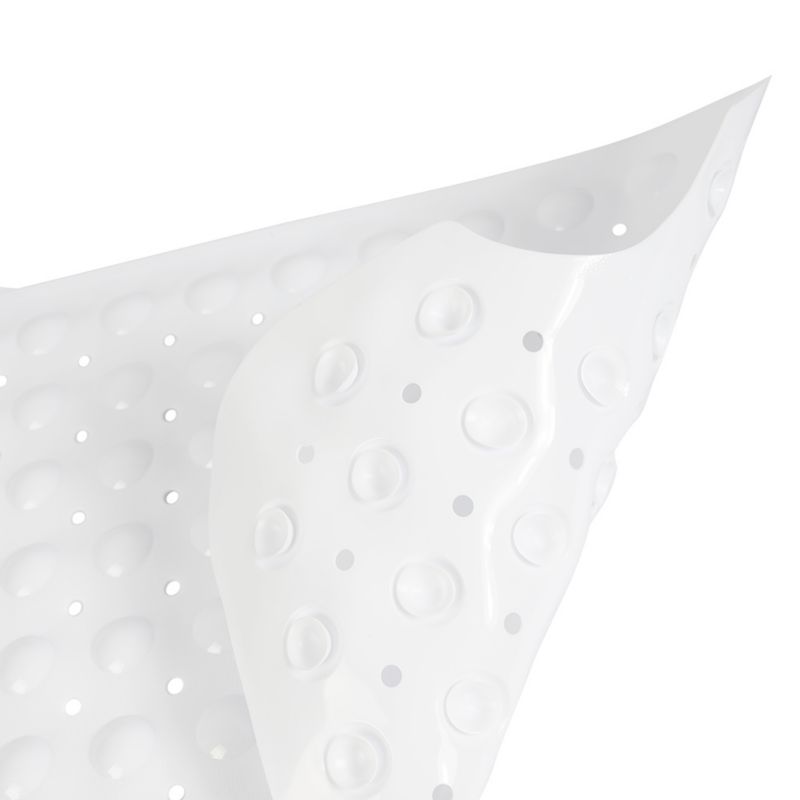 Bademåtte 99x40 cm Hvid Antiskrid PVC til Badekar 1 stk.