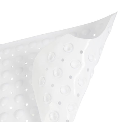 Bademåtte 99x40 cm Hvid Antiskrid PVC til Badekar 1 stk.
