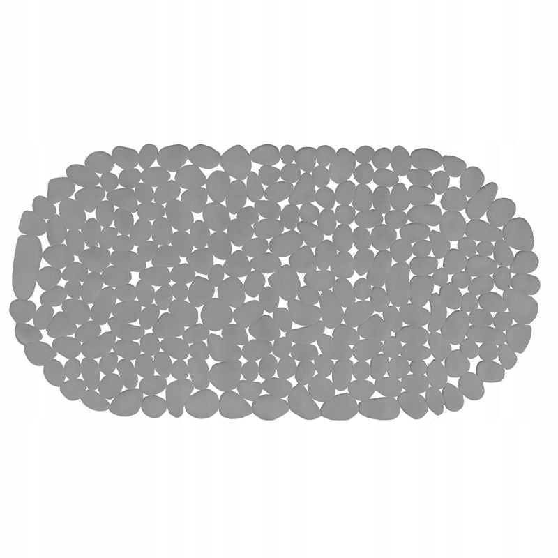 Bademåtte Antiskrid Grå PVC 66x34 cm 1 stk.