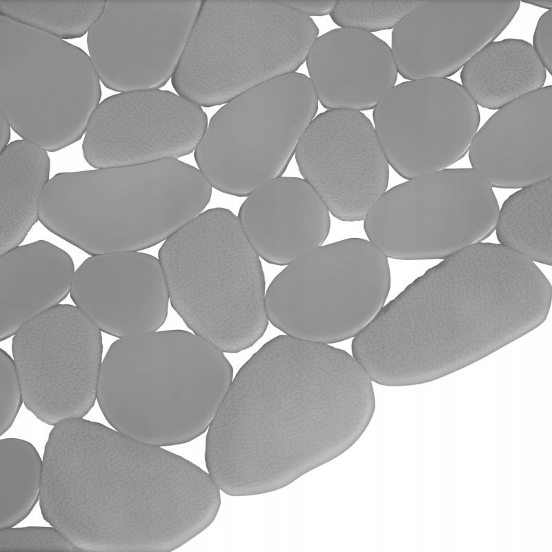 Bademåtte Antiskrid Grå PVC 66x34 cm 1 stk.