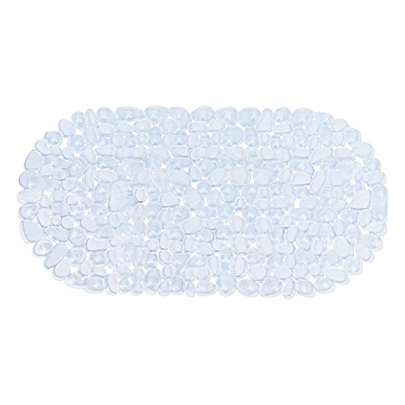 Bademåtte Transparent Antiskrid 66x34 cm PVC 1 stk.
