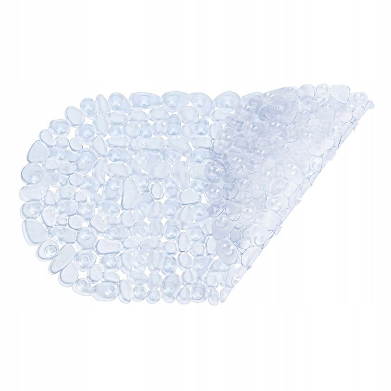 Bademåtte Transparent Antiskrid 66x34 cm PVC 1 stk.