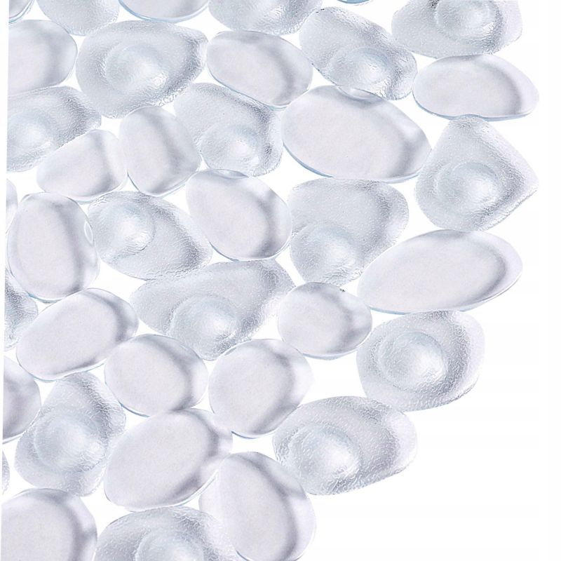 Bademåtte Transparent Antiskrid 66x34 cm PVC 1 stk.
