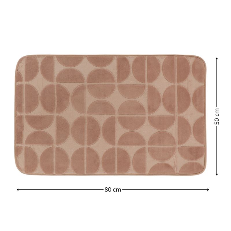Bademåtte Roy 50x80 cm Cappuccino Memory Foam 1 stk.