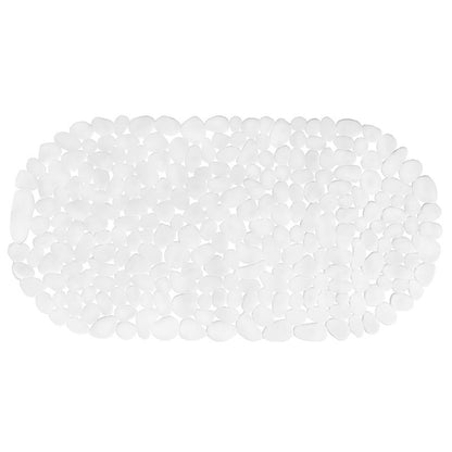 Bademåtte Hvid Antiskrid 66x34 cm PVC 1 stk.