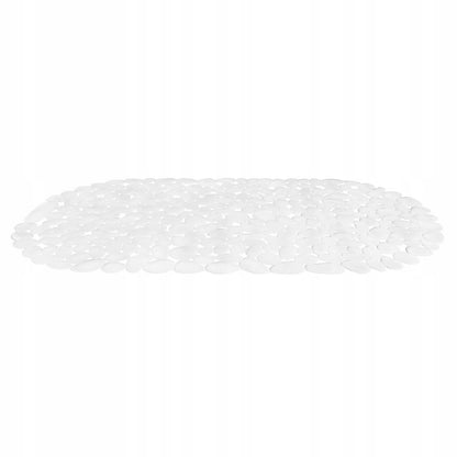 Bademåtte Hvid Antiskrid 66x34 cm PVC 1 stk.
