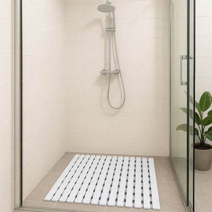 Antiskrid Bademåtte 43x60 cm Hvid PVC 9 mm 5907378742622