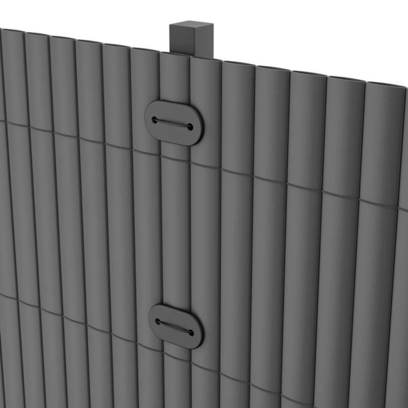 Blooma balkonmåtte i PVC 100 x 300 cm grå