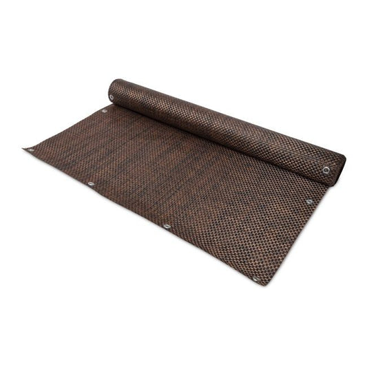 Måtte til balkon med øjer 100 x 500 cm i kobberfarve