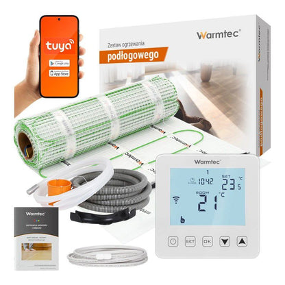 Varmemåtte 1,5 m² 100W/m² med Wi-Fi Termostat Hvid DSE-15/PRT-01