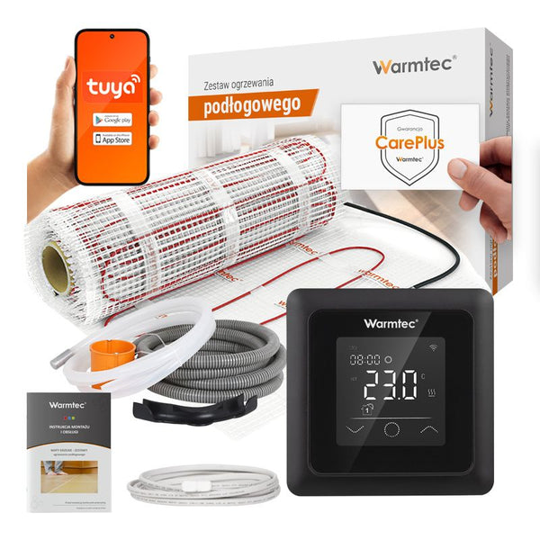 Varmemåtte 20 m² 170W/m² med Wi-Fi Termostat Sort DS2-200/ZTS