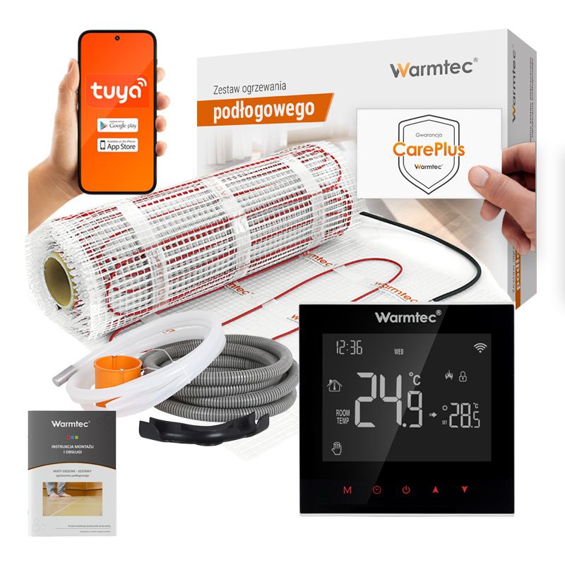 Varmemåtte 20 m² 170 W/m² WiFi Sæt DS2-200/SRT20