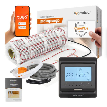 Varmemåtte under Klinker 2 m² 170W/m² WiFi Sort Sæt DS2-20/T510