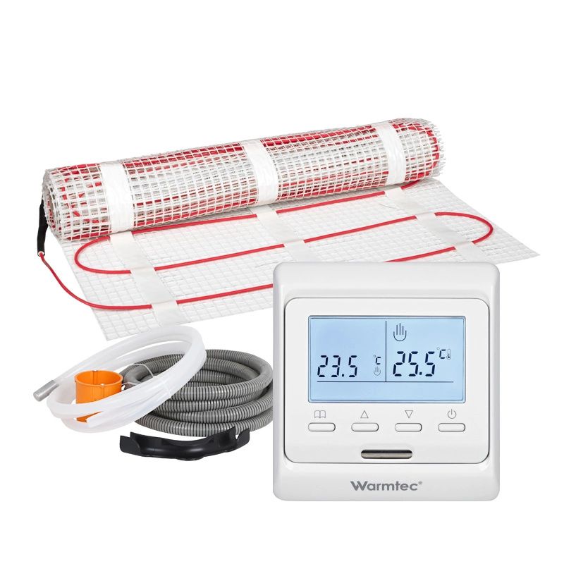 Varmemåtte 8 m² 160W/m² med Termostat DSH-80/T510