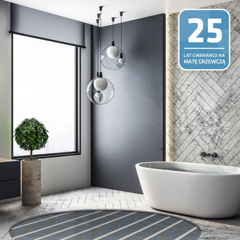 Varmemåtte under Fliser 150 W/m² 50 cm 10 m²