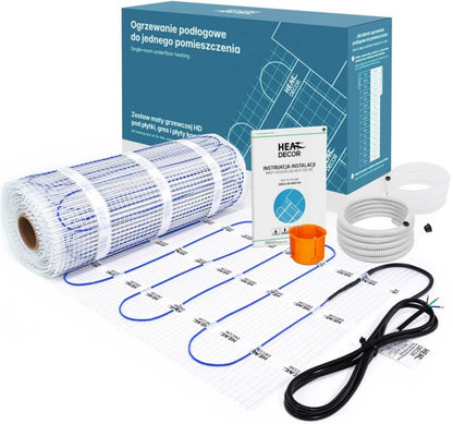 HD-måtte til fliser 150 W/m² 50 cm sæt 8 m²