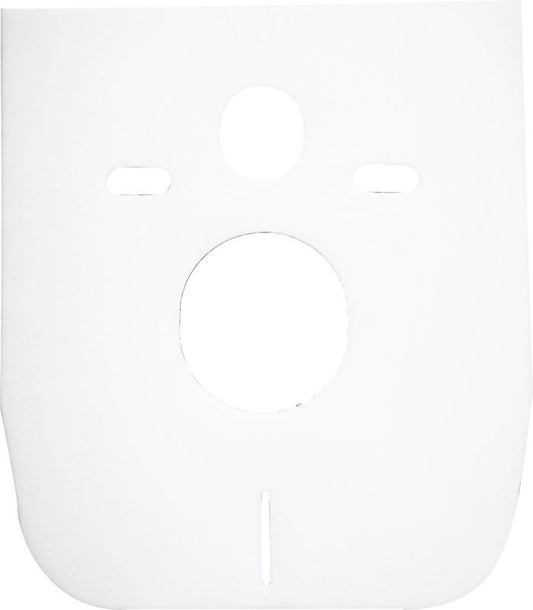Hvid isoleringsmåtte til væghængt toilet/bidet