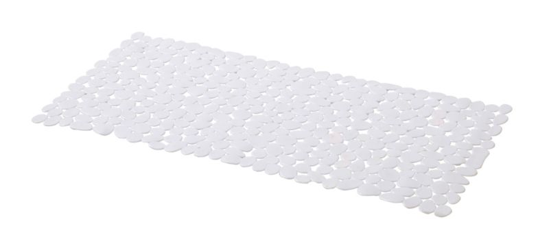 GoodHome Koros hvid bademåtte til badekar 40 x 70 cm