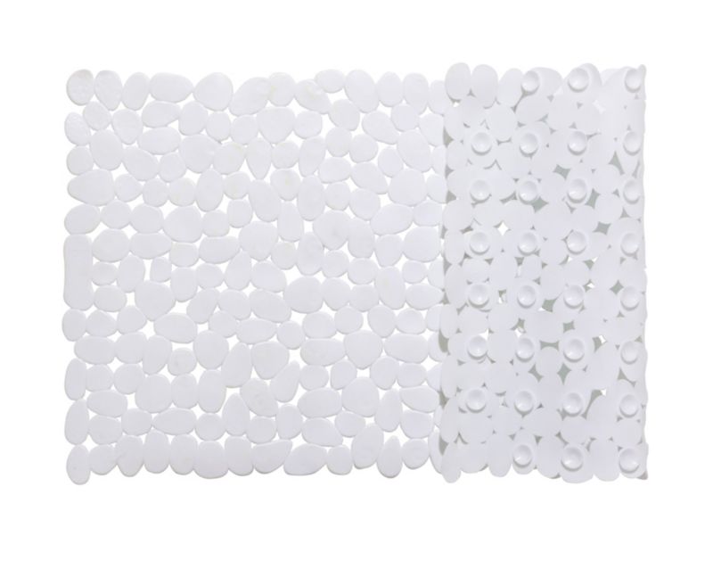 GoodHome Koros hvid bademåtte til badekar 40 x 70 cm
