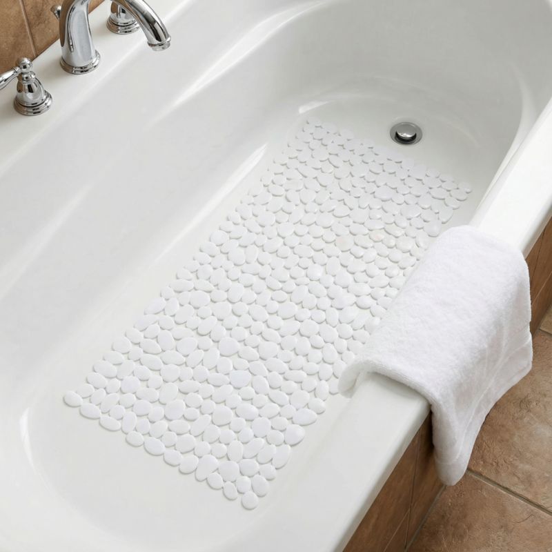 Bademåtte Koros til Badekar 40 x 70 cm Hvid Antiskrid