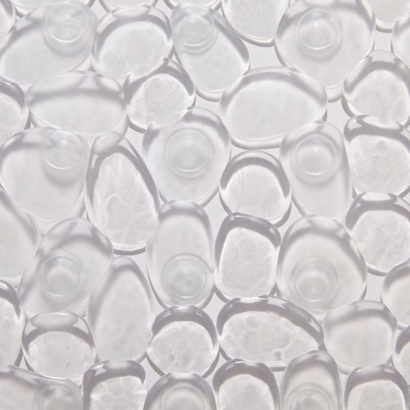 Bademåtte til badekar 40 x 70 cm Transparent Antiskrid PVC