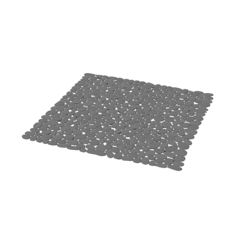 GoodHome Koros bademåtte til brusebad 55 x 55 cm antracit
