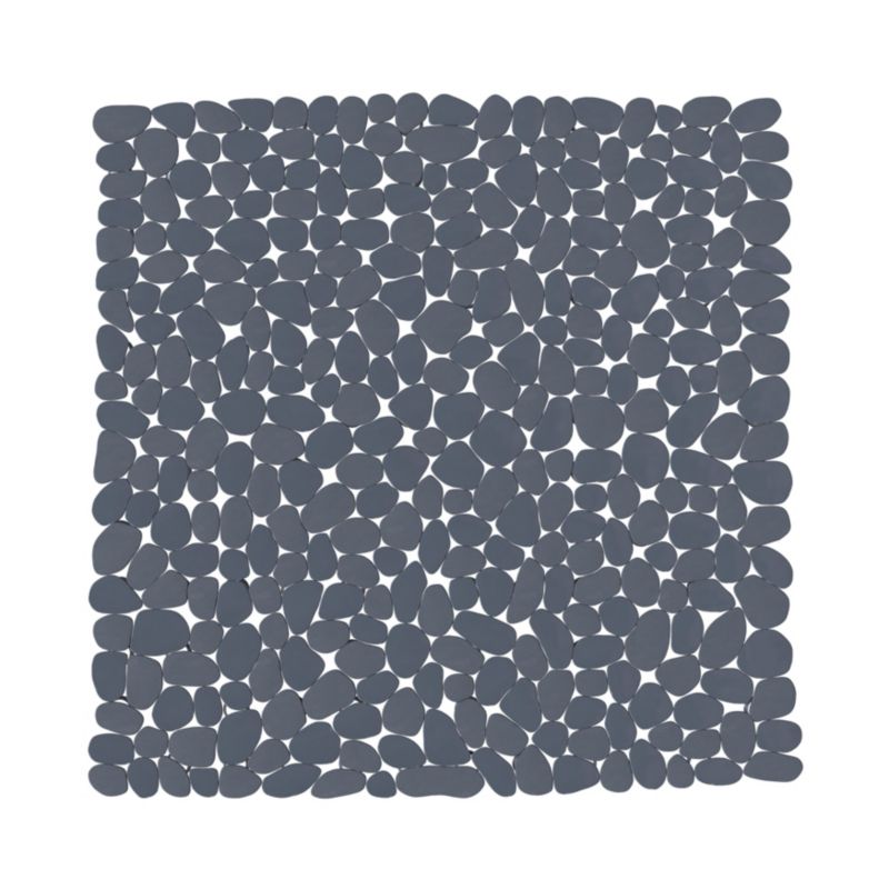 Bademåtte 55 x 55 cm Marineblå Antiskrid PVC