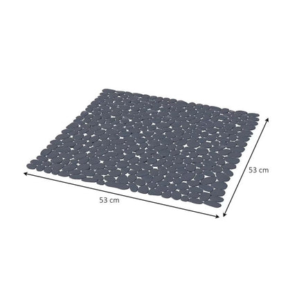 Bademåtte 55 x 55 cm Marineblå Antiskrid PVC