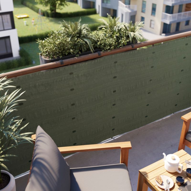 Afskærmningsmåtte 100 x 300 cm grøn