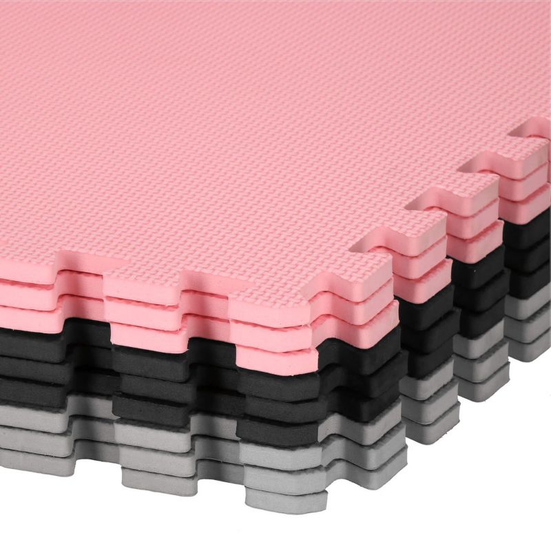 Springos puslespils-gulvmåtte i skum, 179 x 179 cm, til træning, EVA-skum, 1 stk.